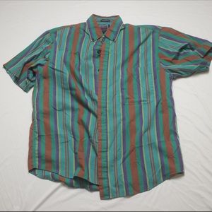 Monochrome Striped Button Down